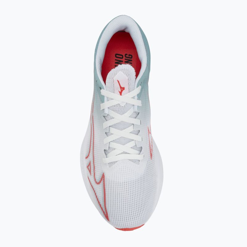 Moteriški bėgimo bateliai Mizuno Wave Rebellion Sonic 2 river white/cayenne/gray mist 5