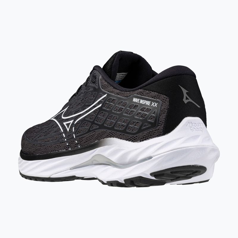 Moteriški bėgimo batai Mizuno Wave Inspire 20  ebony/ white/ black 5