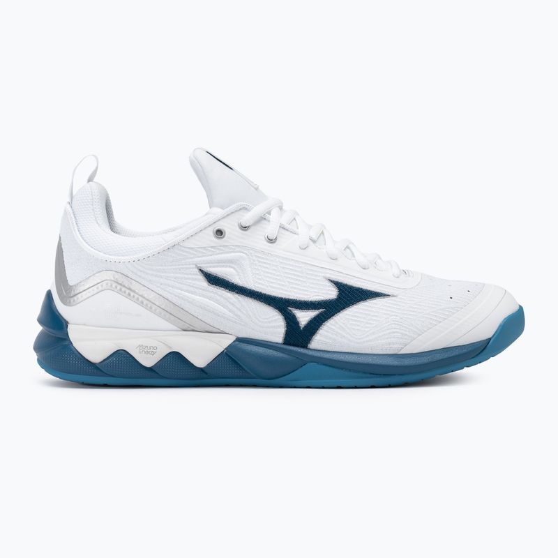 Vyriški tinklinio batai Mizuno Wave Luminous 2 white/sailor blue/silver 2