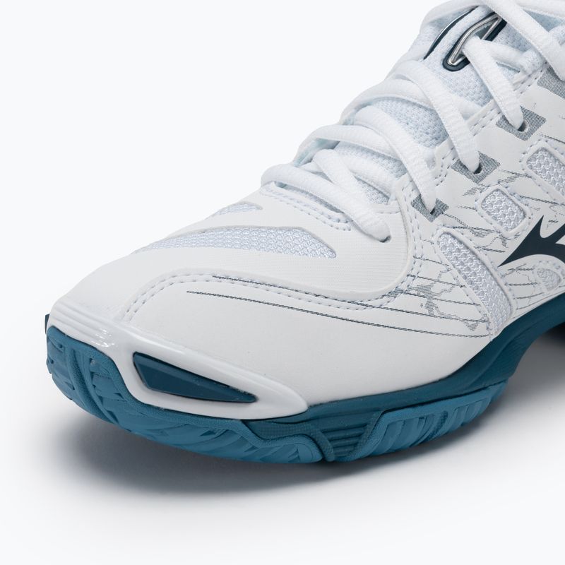 Vyriški tinklinio bateliai Mizuno Wave Voltage white/sailor blue/silver 7