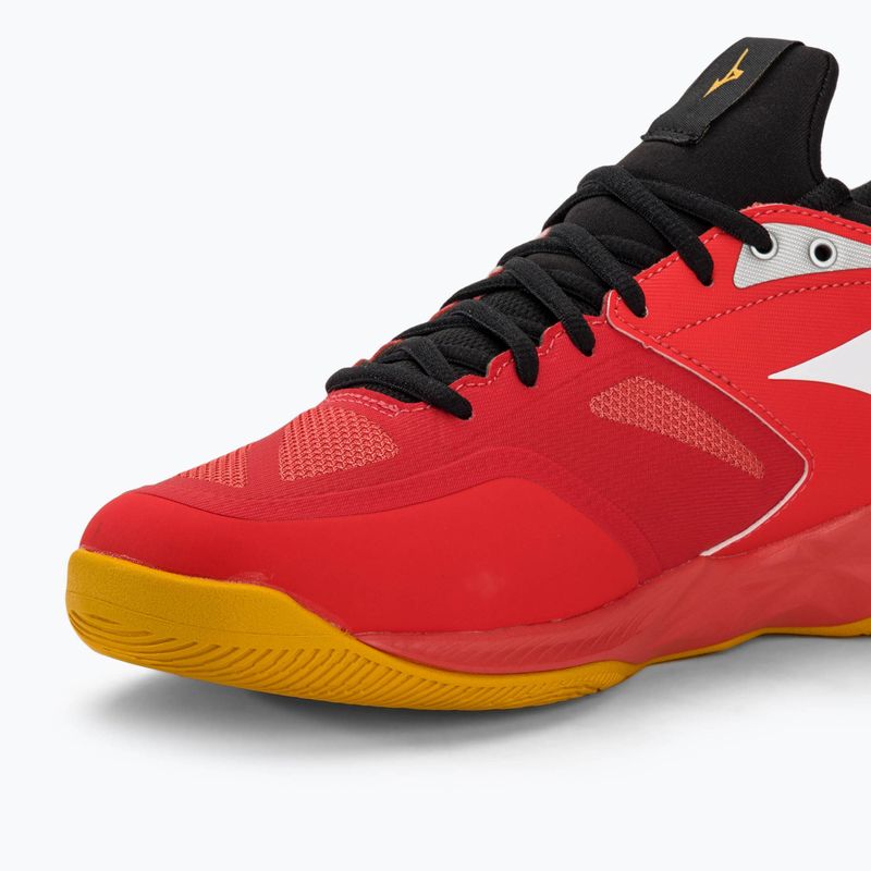 Vyriški tinklinio batai Mizuno Wave Dimension radiant red/white/carrot curl 7