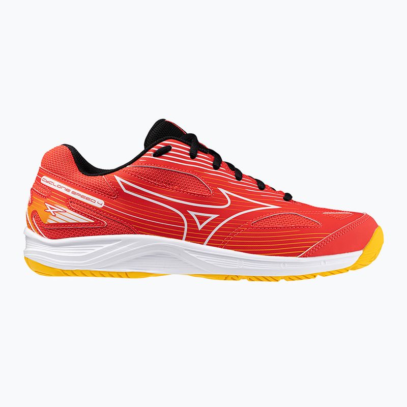 Vyriški tinklinio bateliai Mizuno Cyclone Speed 4 radiant red/white/carrot curl 8