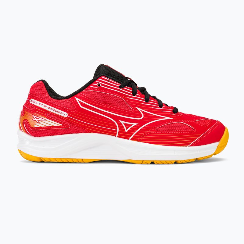 Vyriški tinklinio bateliai Mizuno Cyclone Speed 4 radiant red/white/carrot curl 2