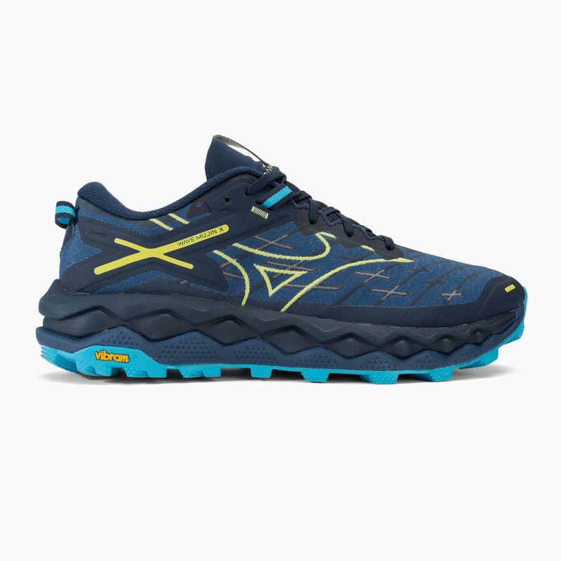 Vyriški bėgimo bateliai Mizuno Wave Mujin 10 dress blues/sharp green/swim cap 2