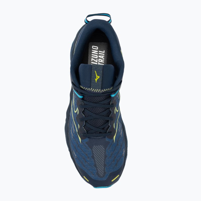 Vyriški bėgimo bateliai Mizuno Wave Mujin 10 dress blues/sharp green/swim cap 5