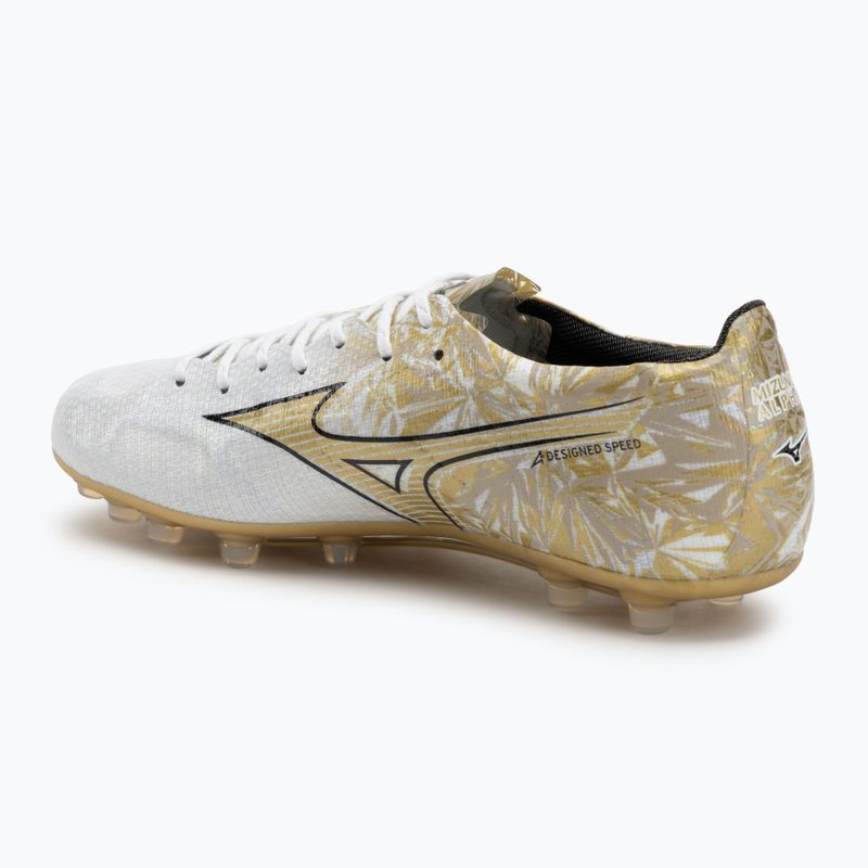 Vyriški futbolo batai Mizuno Alpha Japan AG white/ge gold/black 3