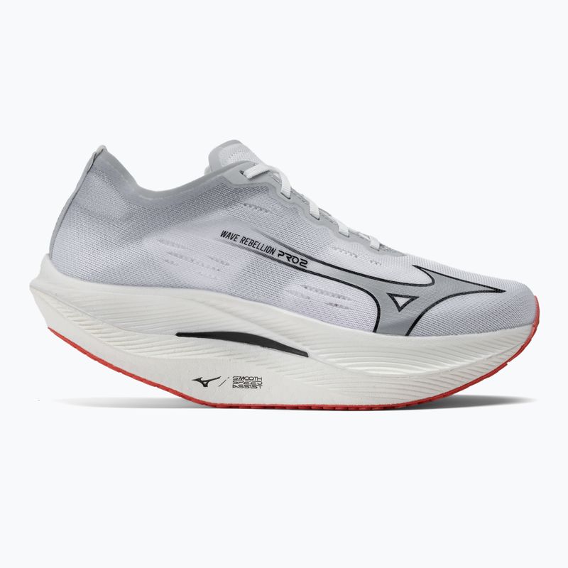 Vyriški bėgimo bateliai Mizuno Wave Rebellion Pro 2 white/harbor mist/cayenne 2