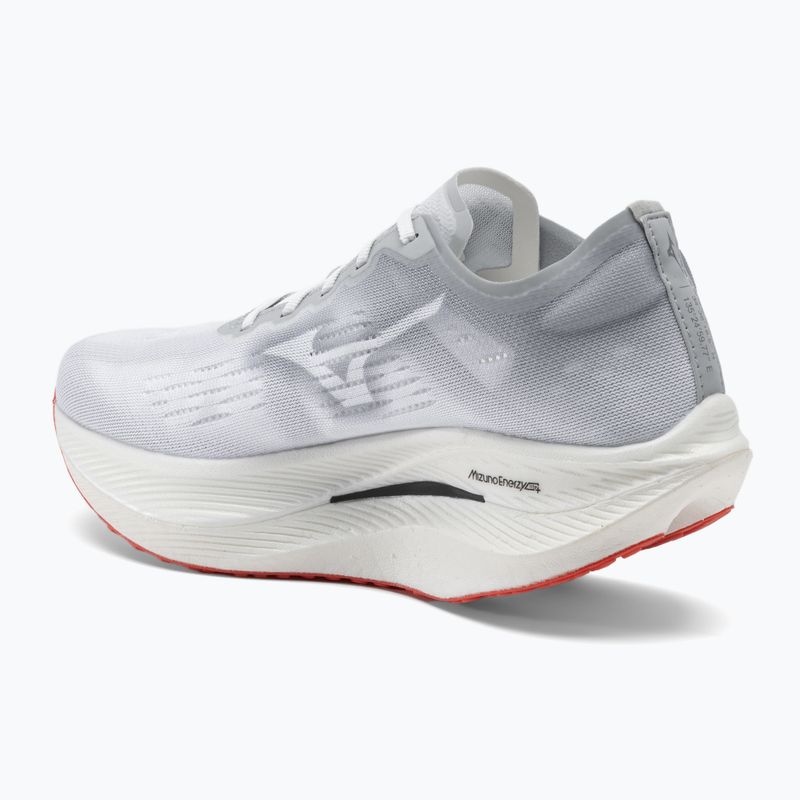 Vyriški bėgimo bateliai Mizuno Wave Rebellion Pro 2 white/harbor mist/cayenne 4