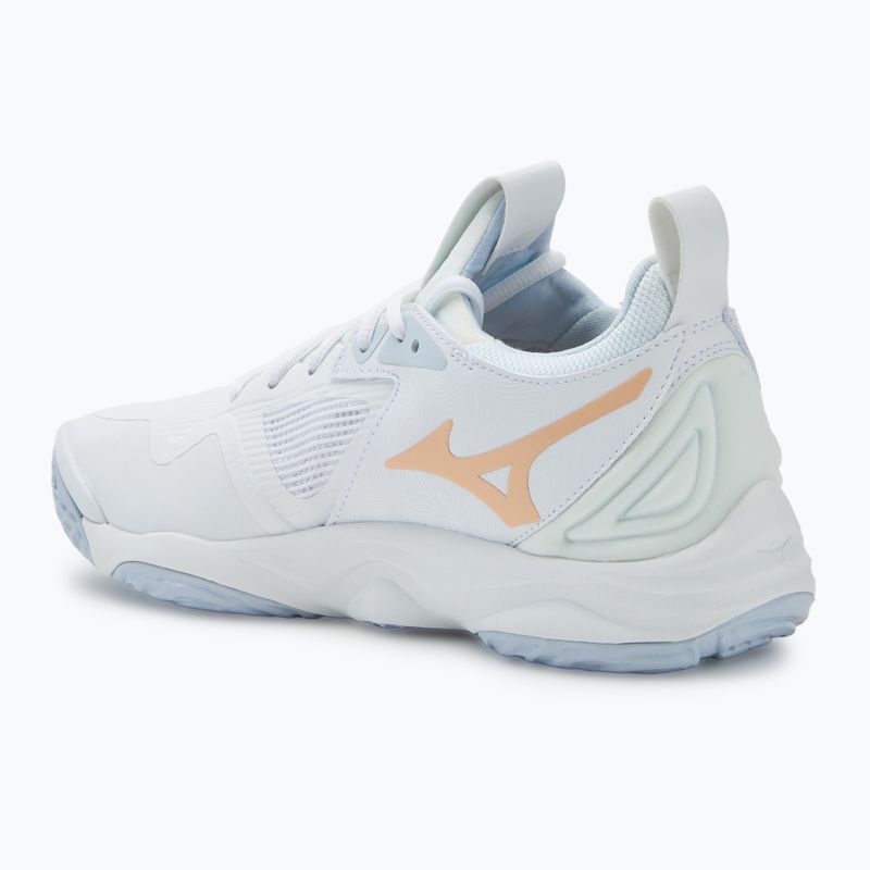 Moteriški tinklinio batai  Mizuno Wave Momentum 3 white/ navy peony/ peach parfait 3