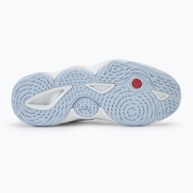 Moteriški tinklinio batai  Mizuno Wave Momentum 3 white/ navy peony/ peach parfait 4