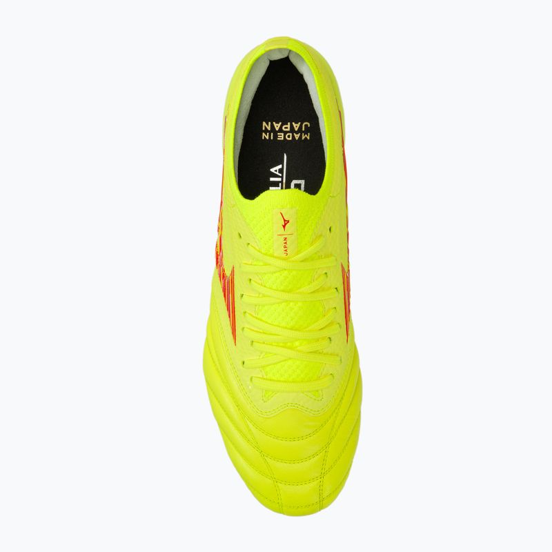 Vyriški futbolo batai Mizuno Morelia Neo IV Β Japan Mix safety yellow/flery coral 2/safety yellow 5