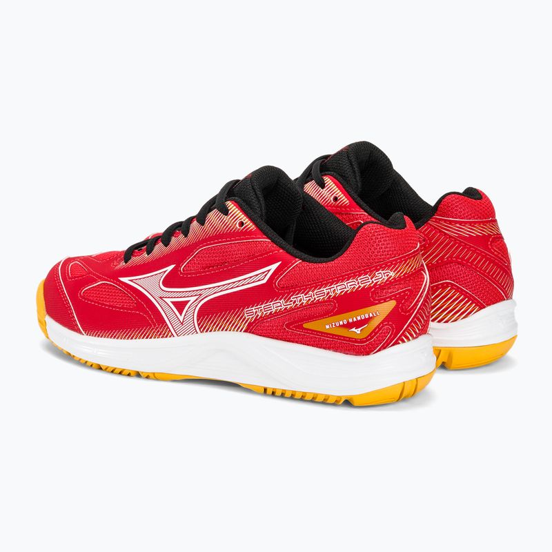 Vaikiški rankinio bateliai Mizuno Stealth Star 2 Jr radiant red/white/carrot curl 3