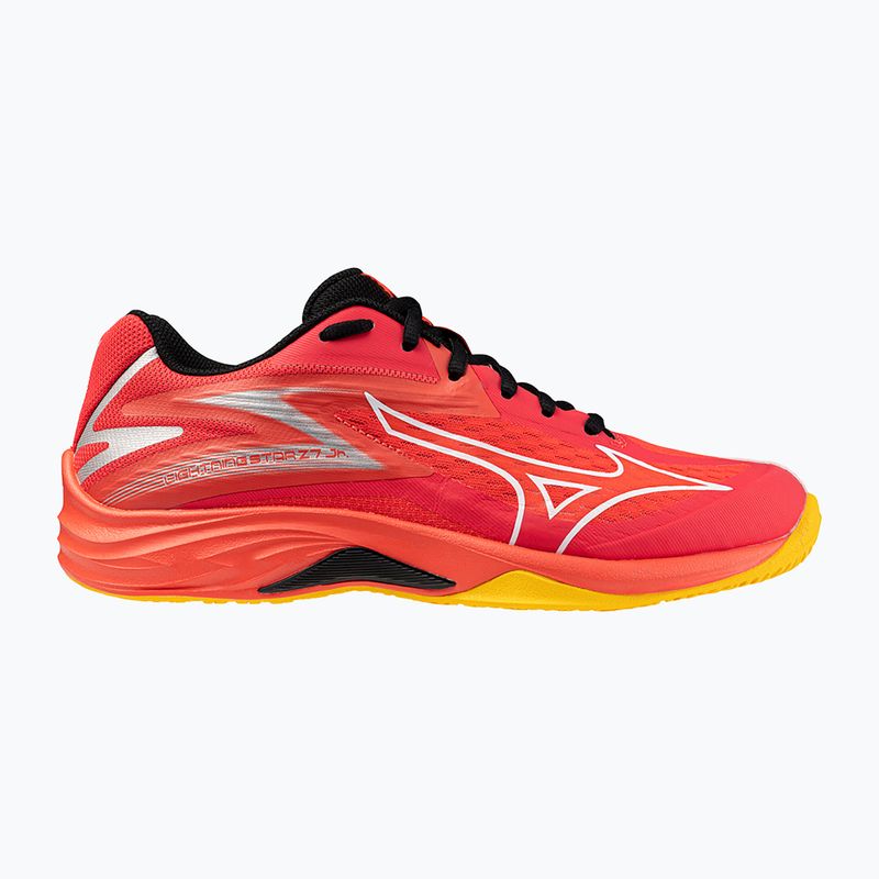 Vaikiški tinklinio batai Mizuno Lightning Star Z7 radiant red/white/carrot curl 8