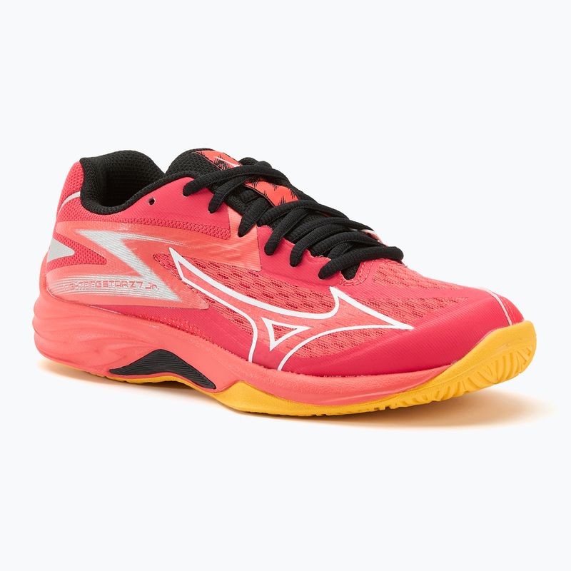 Vaikiški tinklinio batai Mizuno Lightning Star Z7 radiant red/white/carrot curl