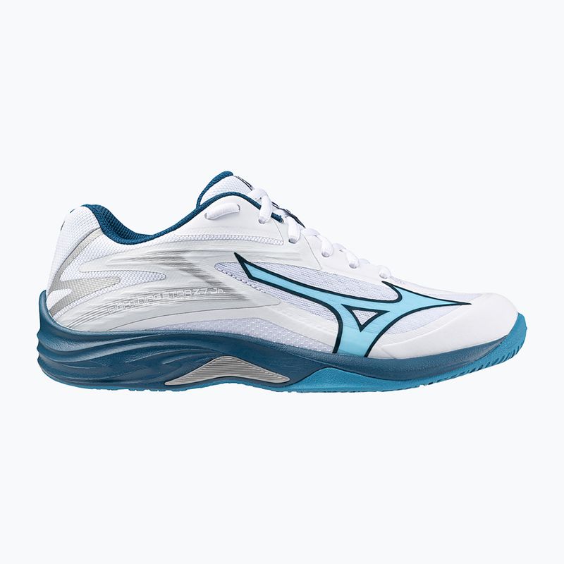 Vaikiški tinklinio batai Mizuno Lightning Star Z7 white/sailor blue/silver 8