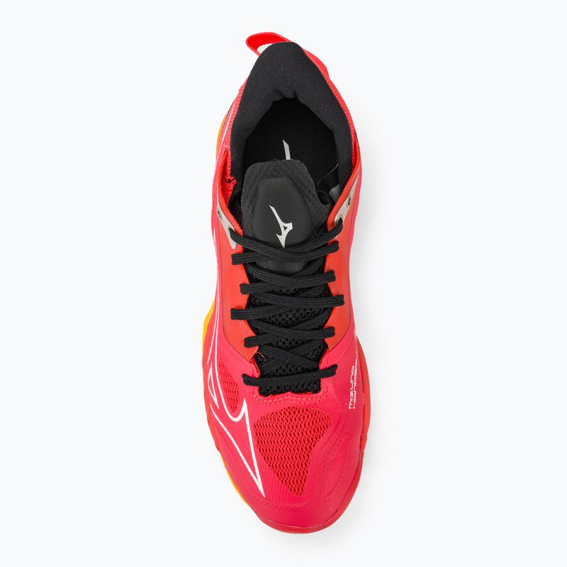 Vyriški rankinio bateliai Mizuno Wave Mirage 5 radiant red/white/carrot curl 6