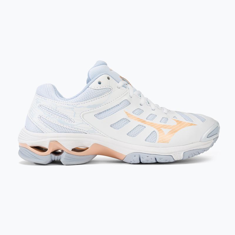 Moteriški tinklinio batai Mizuno Wave Voltage white/peach parfait/halogen blue 2