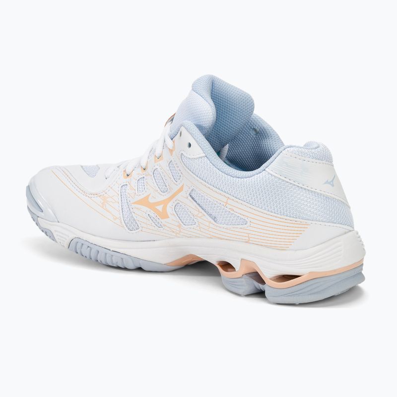 Moteriški tinklinio batai Mizuno Wave Voltage white/peach parfait/halogen blue 3