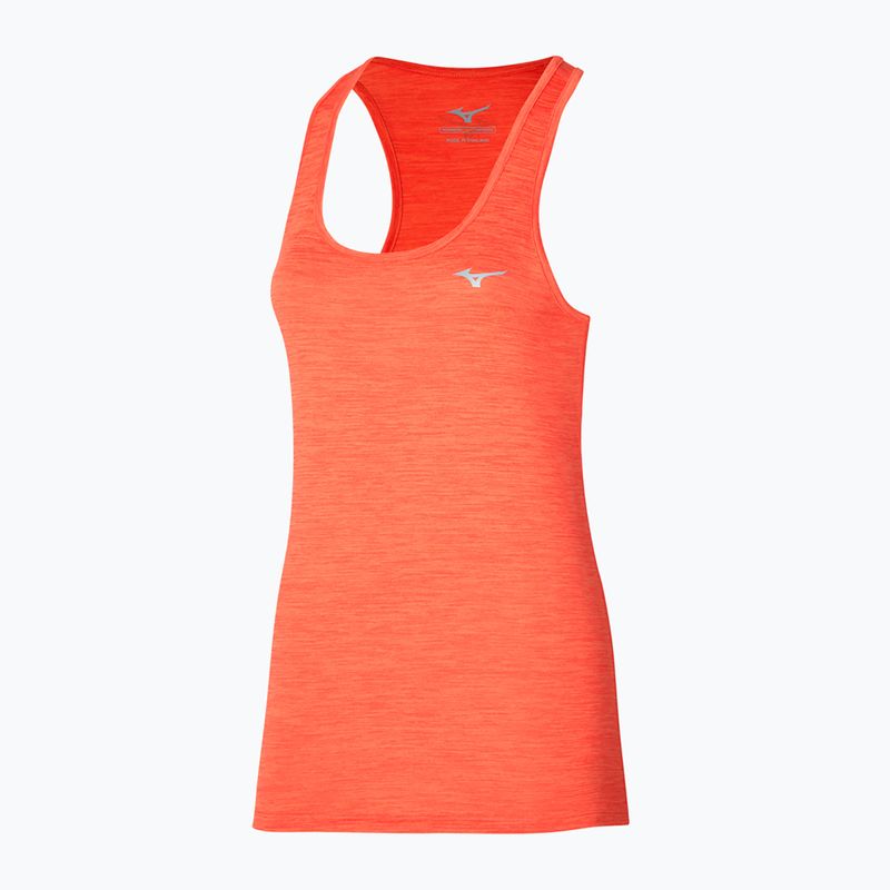 Moteriškas bėgimo tank topas Mizuno Impulse Core Tank nasturtium