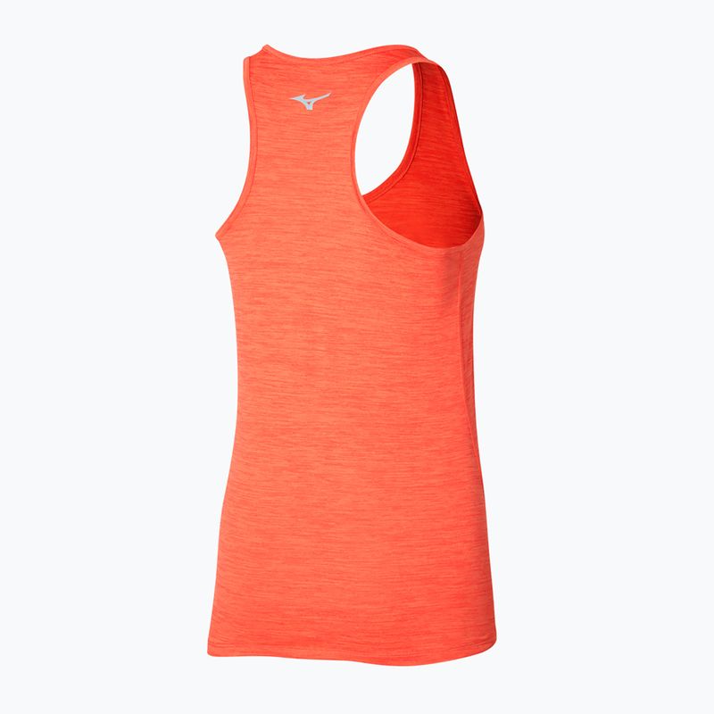 Moteriškas bėgimo tank topas Mizuno Impulse Core Tank nasturtium 2