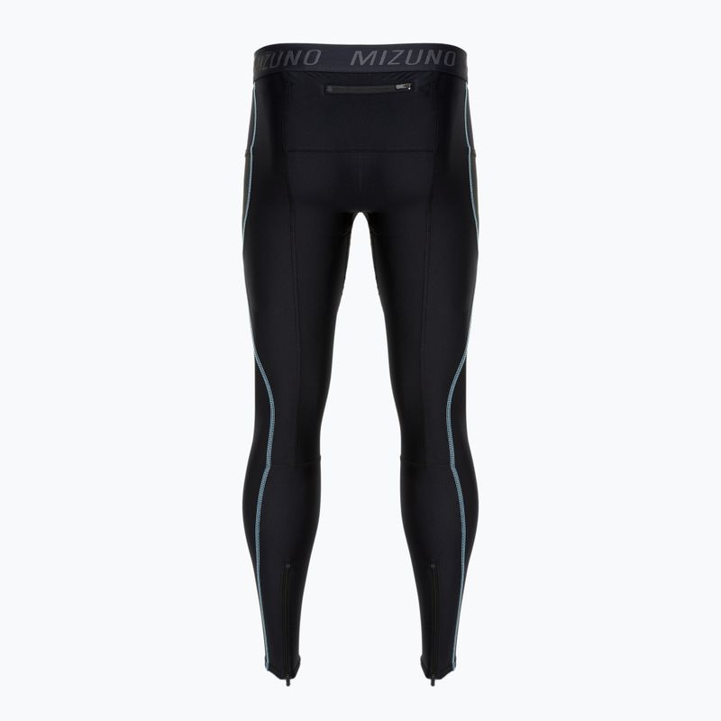 Vyriškos bėgimo tamprės Mizuno BG3000 Long black/ aquifer 2