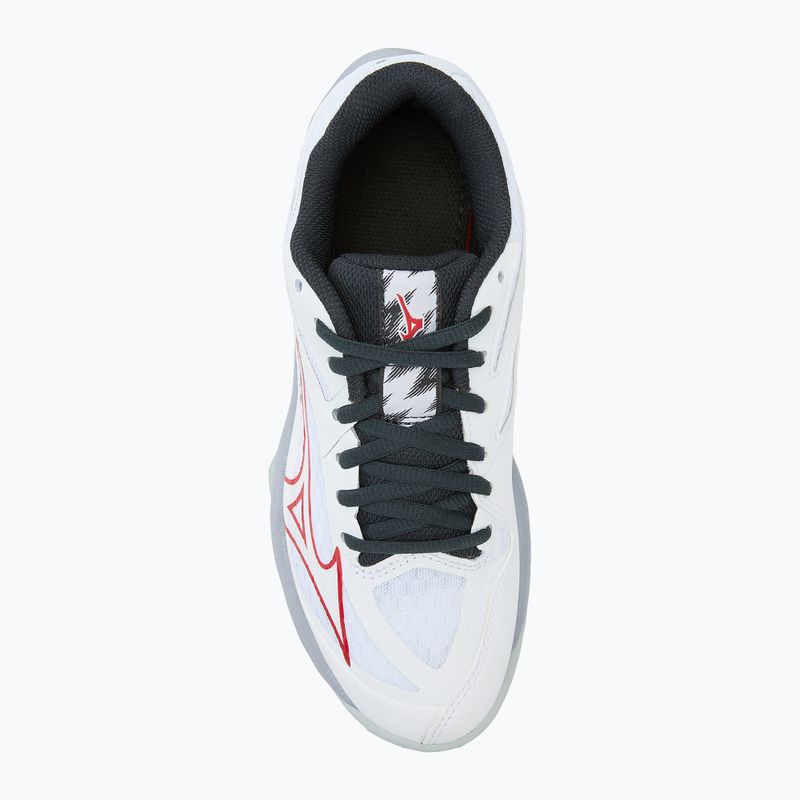 Vaikiški tinklinio batai Mizuno Lightning Star Z7 white/salsa/black 5