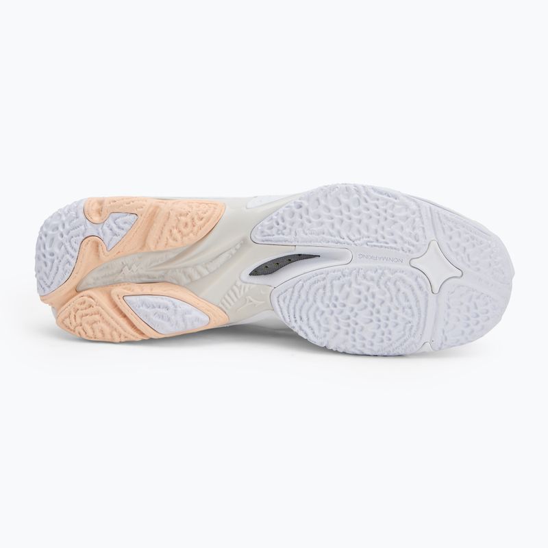 Moteriški tinklinio batai Mizuno Wave Lightning Z8 Mid white/aleutian/cloud pink 4