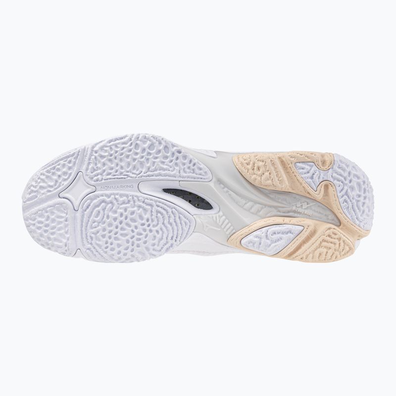 Moteriški tinklinio batai Mizuno Wave Lightning Z8 Mid white/aleutian/cloud pink 9