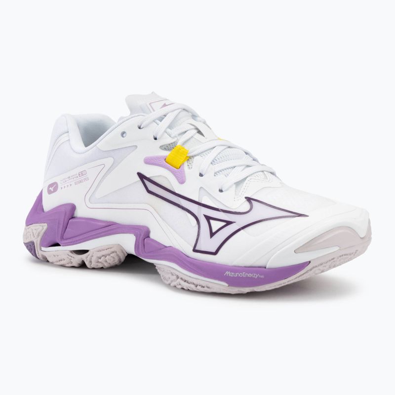 Moteriški tinklinio batai Mizuno Wave Lightning Z8 white/patrician purple/quince