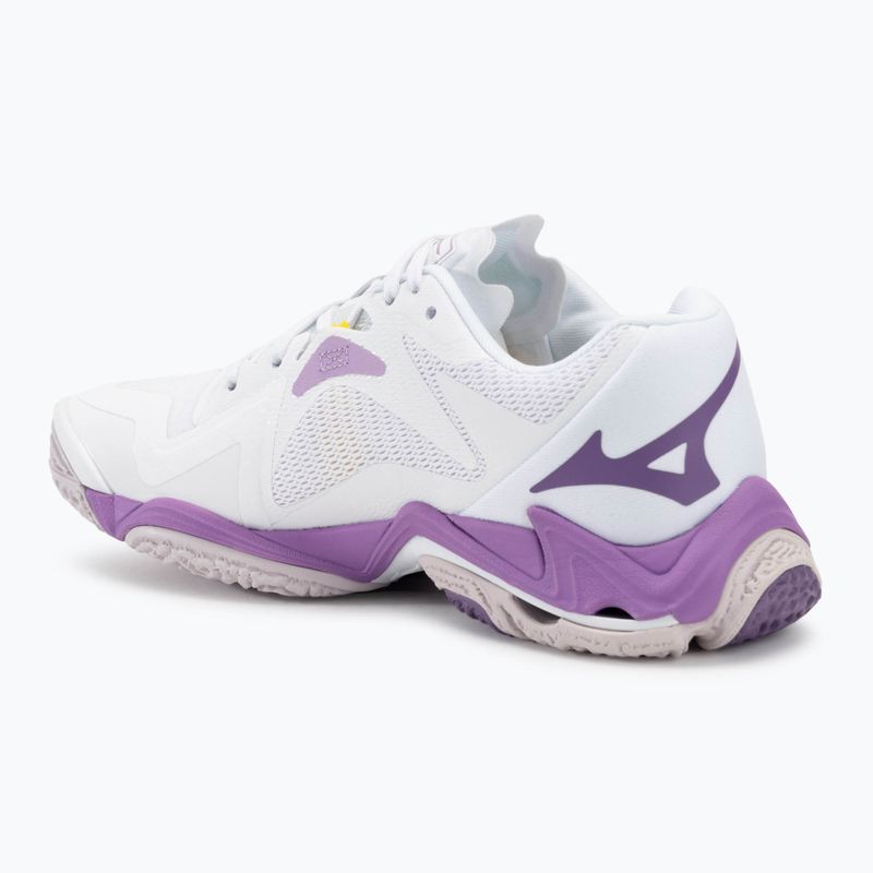 Moteriški tinklinio batai Mizuno Wave Lightning Z8 white/patrician purple/quince 3