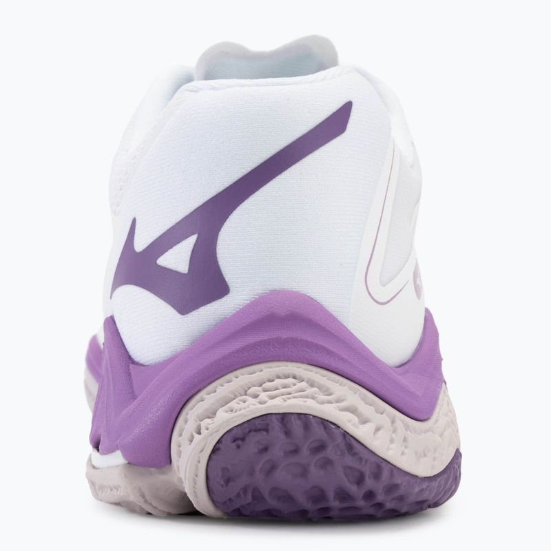 Moteriški tinklinio batai Mizuno Wave Lightning Z8 white/patrician purple/quince 6