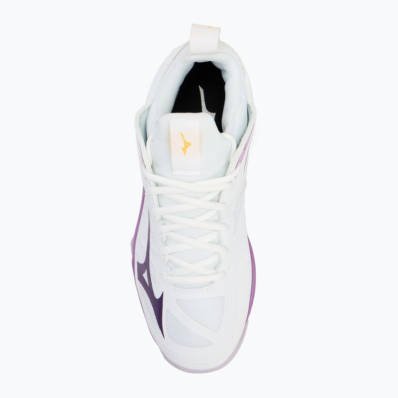 Moteriški tinklinio batai Mizuno Wave Dimension white/patrician purple/quince 5