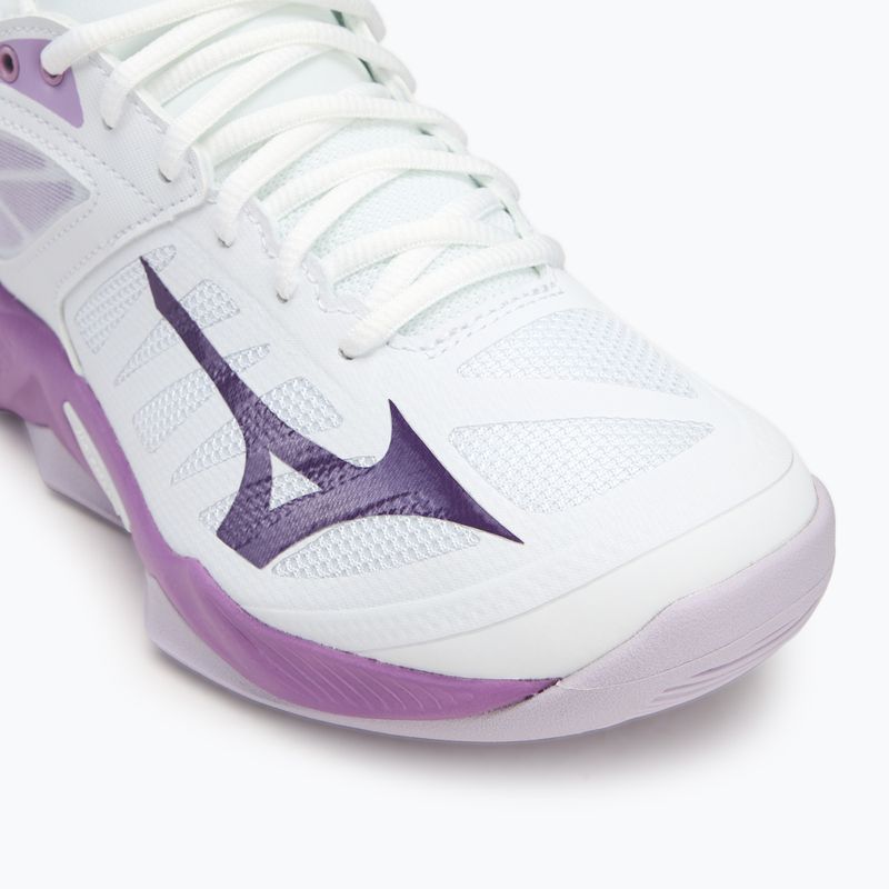 Moteriški tinklinio batai Mizuno Wave Dimension white/patrician purple/quince 7