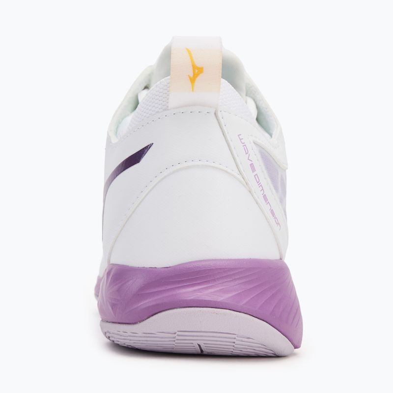 Moteriški tinklinio batai Mizuno Wave Dimension Mid white/patrician purple/quince 6