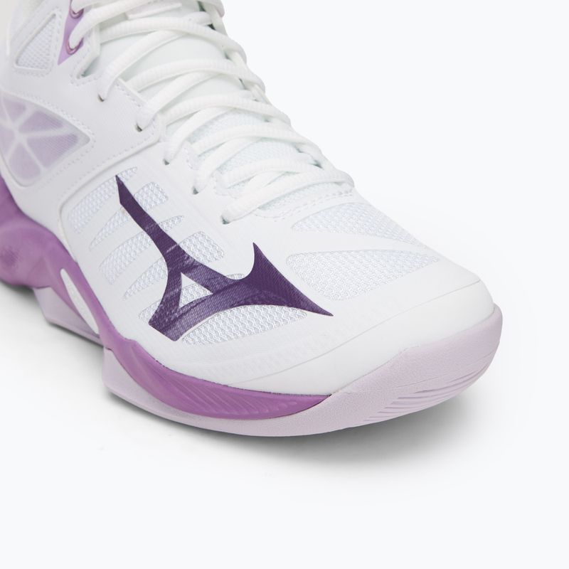 Moteriški tinklinio batai Mizuno Wave Dimension Mid white/patrician purple/quince 7
