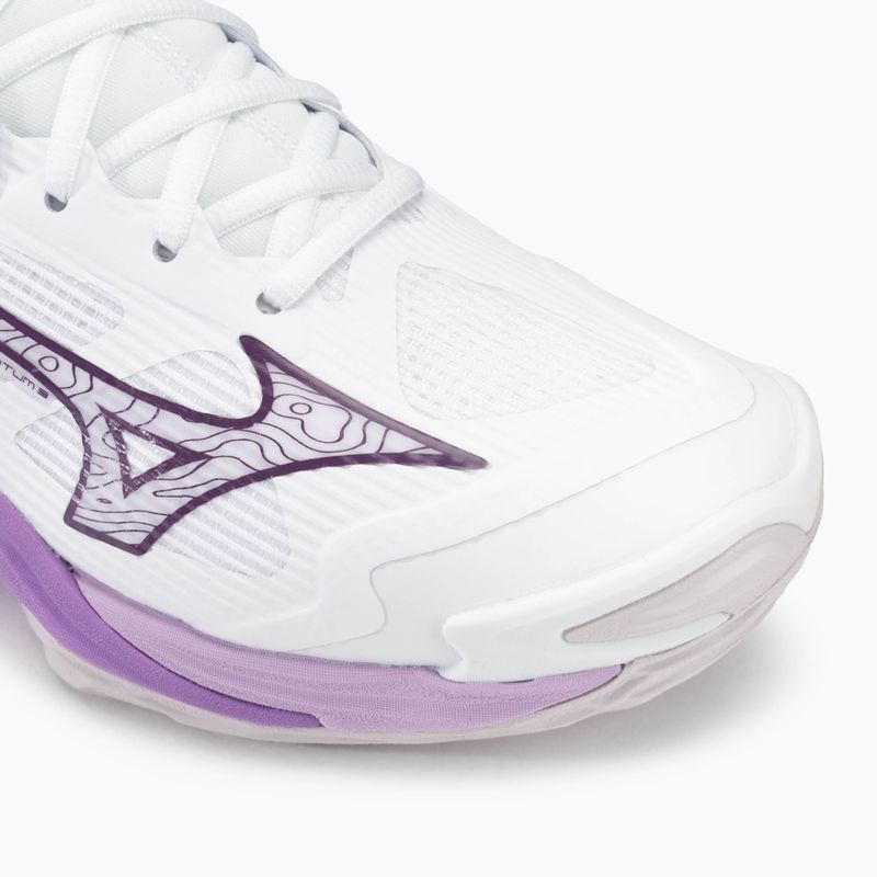 Moteriški tinklinio batai Mizuno Wave Momentum 3 white/patrician purple/quince 7