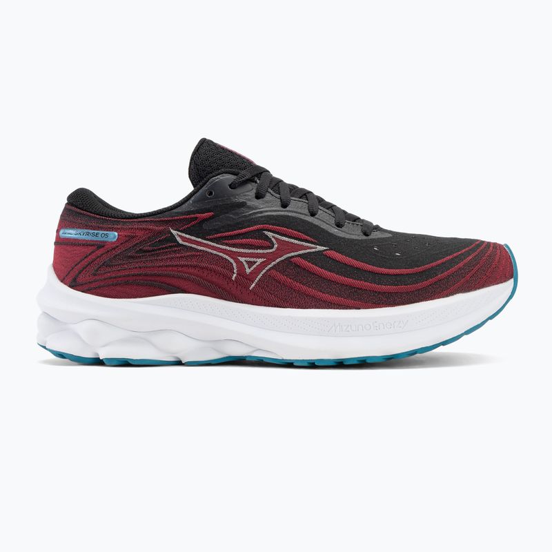 Vyriški bėgimo batai Mizuno Wave Skyrise 5 black/white sand/rumba red 2