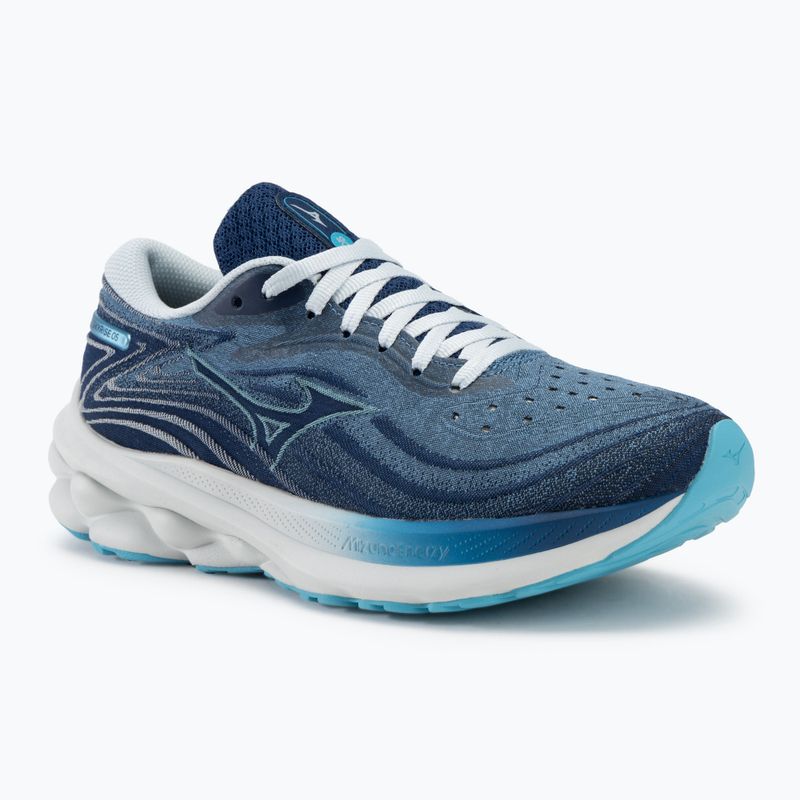 Moteriški bėgimo batai Mizuno Wave Skyrise 5 parisian blue/river blue/estate blue