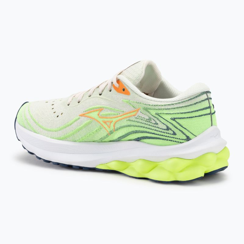 Moteriški bėgimo batai Mizuno Wave Skyrise 5 pristine/vibrant orange/mizuno neo lime 3