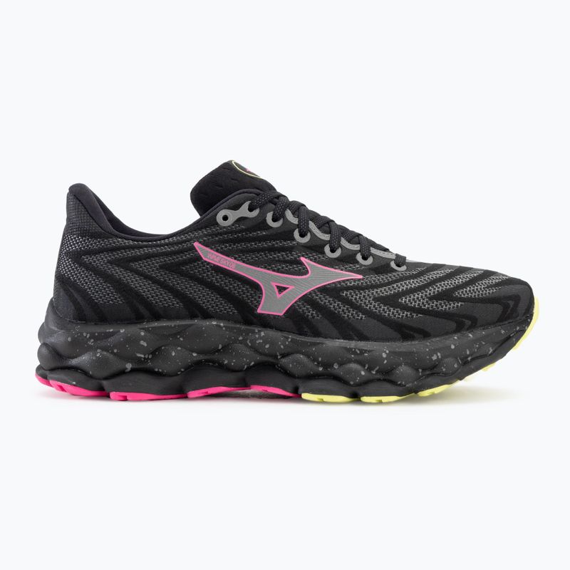 Vyriški bėgimo batai Mizuno Wave Sky 8 black/silver/pink tetra 2