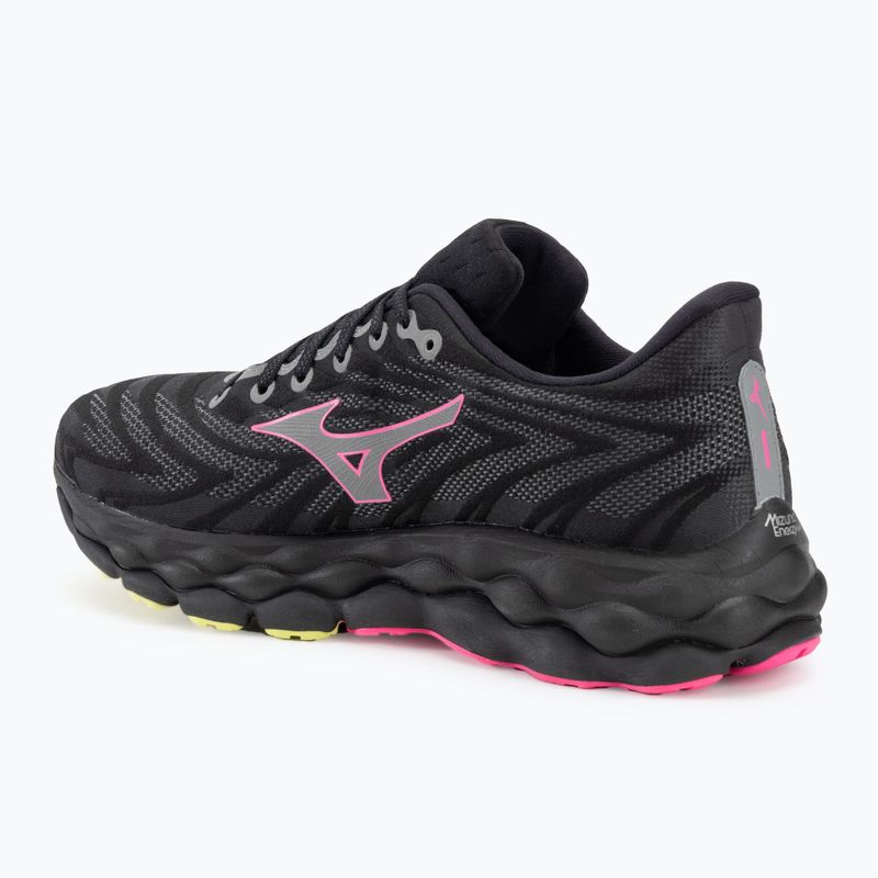 Vyriški bėgimo batai Mizuno Wave Sky 8 black/silver/pink tetra 3