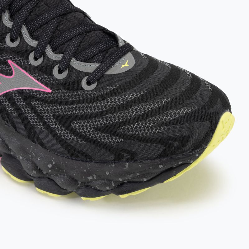 Vyriški bėgimo batai Mizuno Wave Sky 8 black/silver/pink tetra 7