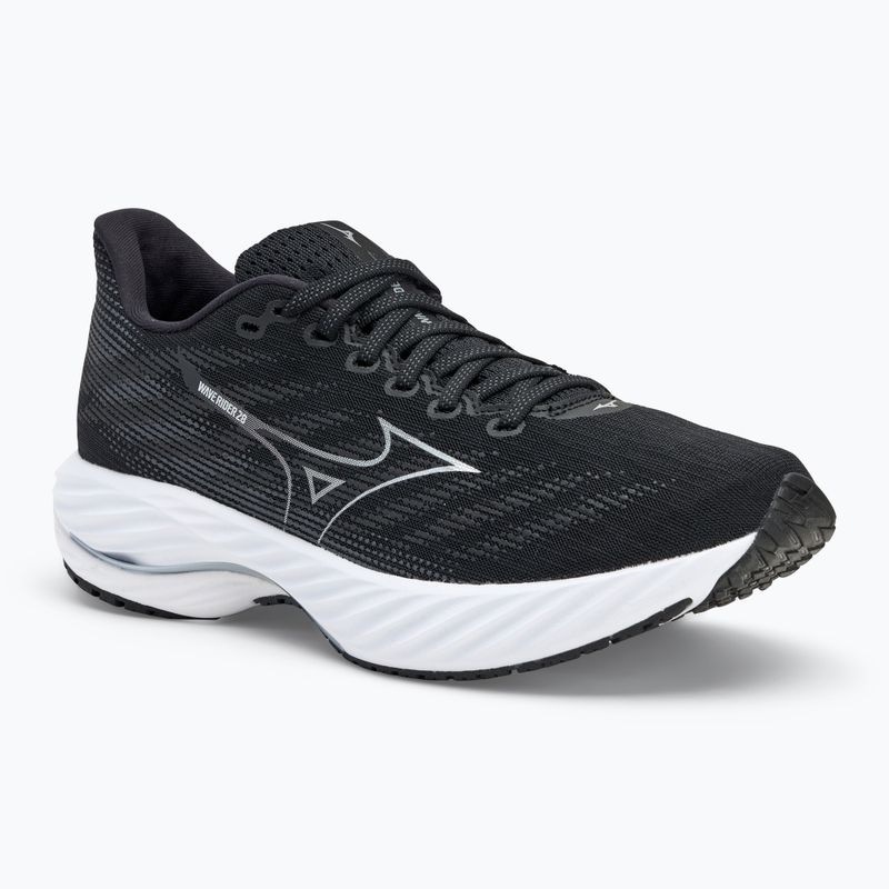 Vyriški bėgimo batai Mizuno Wave Rider 28 black/silver/ebony