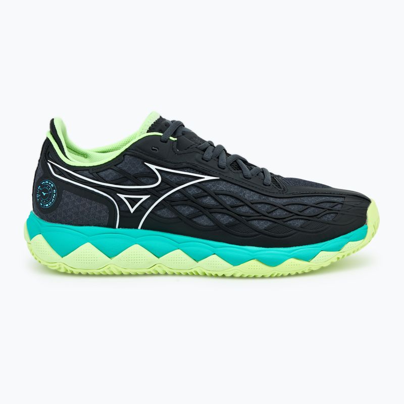 Vyriški teniso batai Mizuno Wave Enforce Tour CC black/white/mizuno neo lime 2