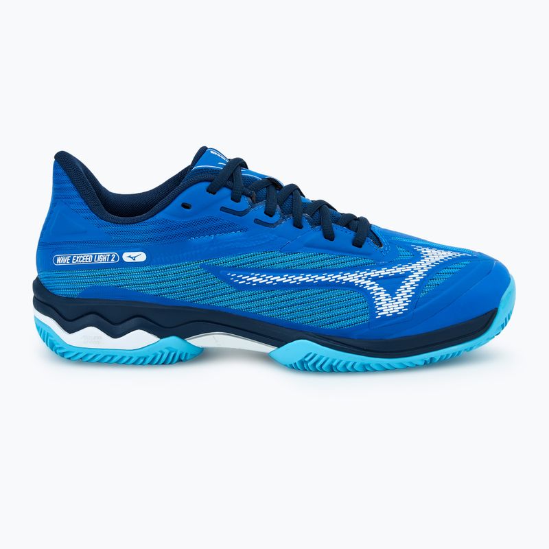 Vyriški teniso batai Mizuno Wave Exceed Light 2 CC mugen blue/white/river blue 2
