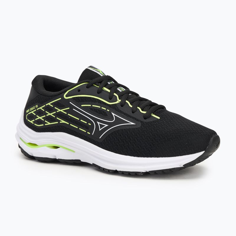 Vyriški bėgimo batai Mizuno Wave Equate 8 black/white/mizuno neo lime