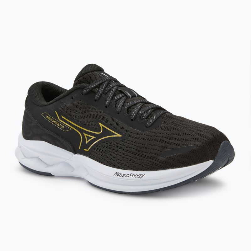 Vyriški bėgimo bateliai Mizuno Wave Revolt 3 black/gloden halo/ebony