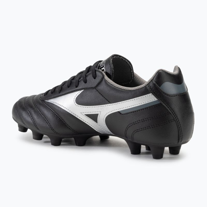 Vaikiški futbolo bateliai Mizuno Morelia II Club FG black/galaxy silver/dark shadow 3