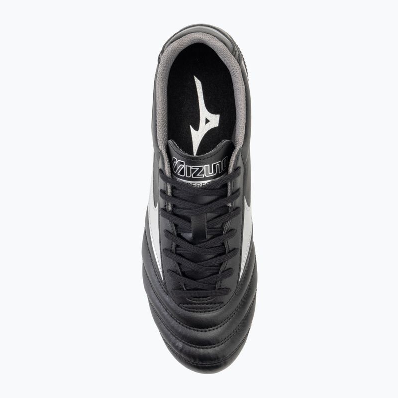 Vaikiški futbolo bateliai Mizuno Morelia II Club FG black/galaxy silver/dark shadow 5