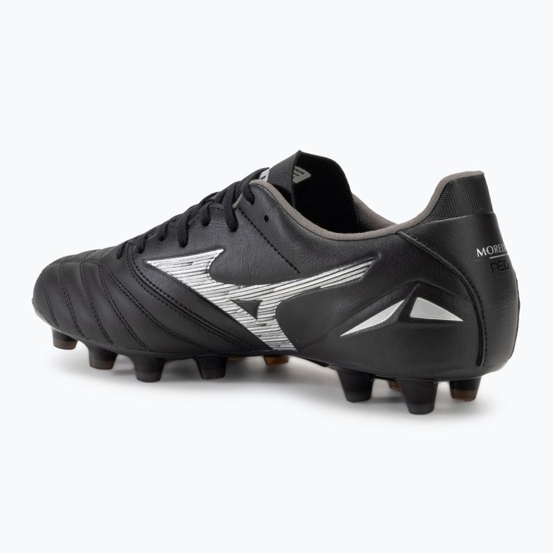 Vaikiški futbolo bateliai Mizuno Morelia Neo IV Pro FG black/galaxy silver 3